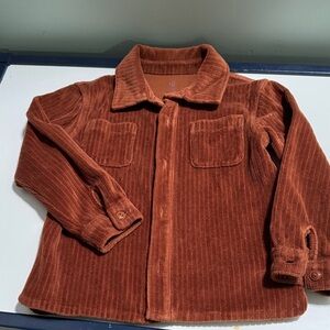 Kids Rust Corduroy Shacket